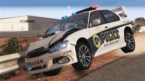Beamng Drive Crashes Police Chase EPIC POLICE CHASES #9 - BeamNG Drive Crashes - YouTube